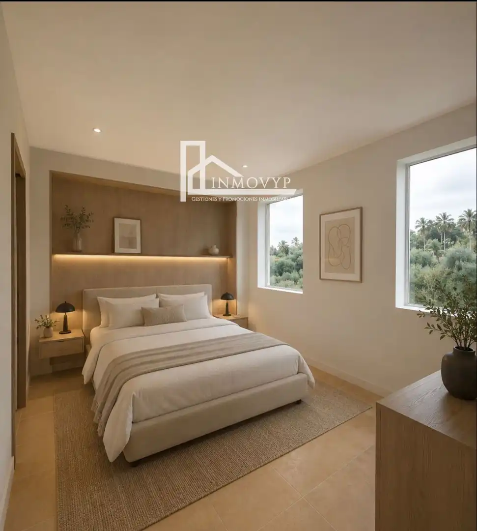 Schlafzimmer von Dachboden zum Verkauf in Maria de la Salut mit Terrasse und Abstellraum