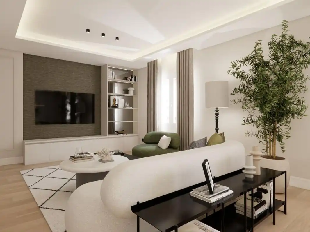 Sala de estar de Piso en venta en Madrid con Aire acondicionado, Calefacción y Amueblado
