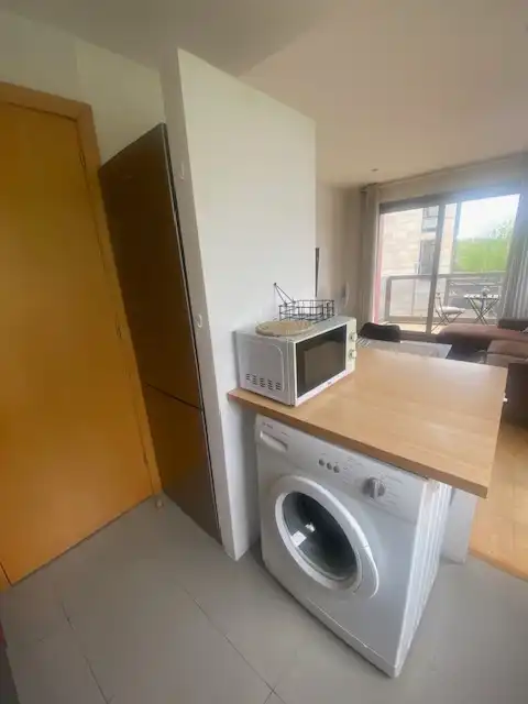 Cocina de Apartamento en venta en Baiona con Calefacción, Parquet y Terraza