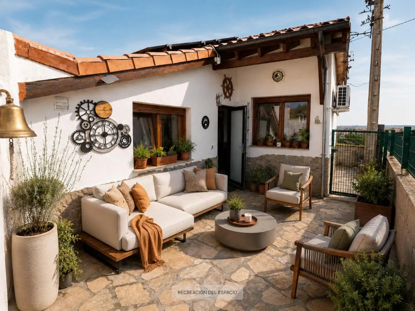 Terrasse von Country house zum Verkauf in Camargo mit Klimaanlage, Heizung und Terrasse
