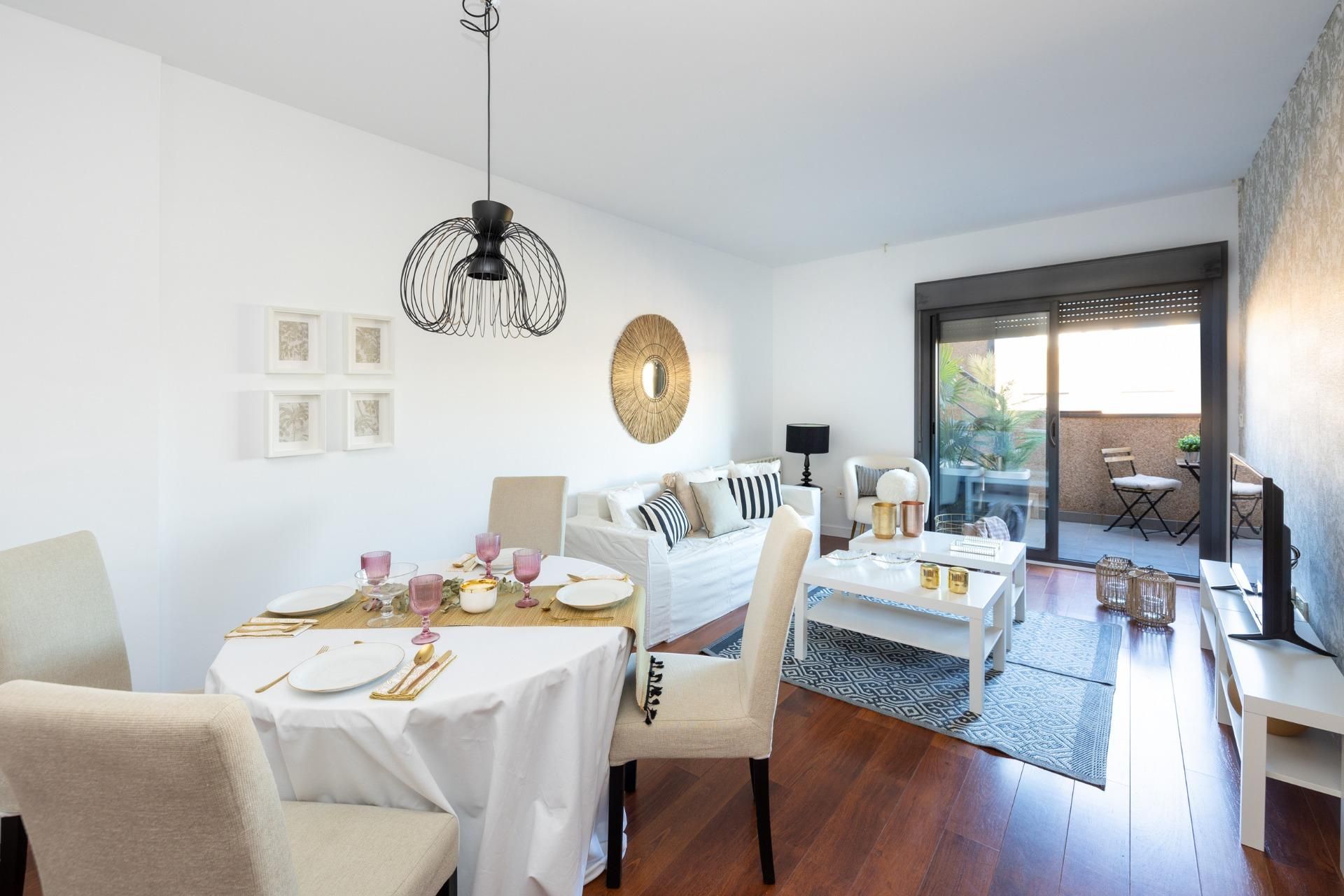 Sala d'estar de Àtic en venda en  Granada Capital amb Calefacció, Jardí privat i Terrassa