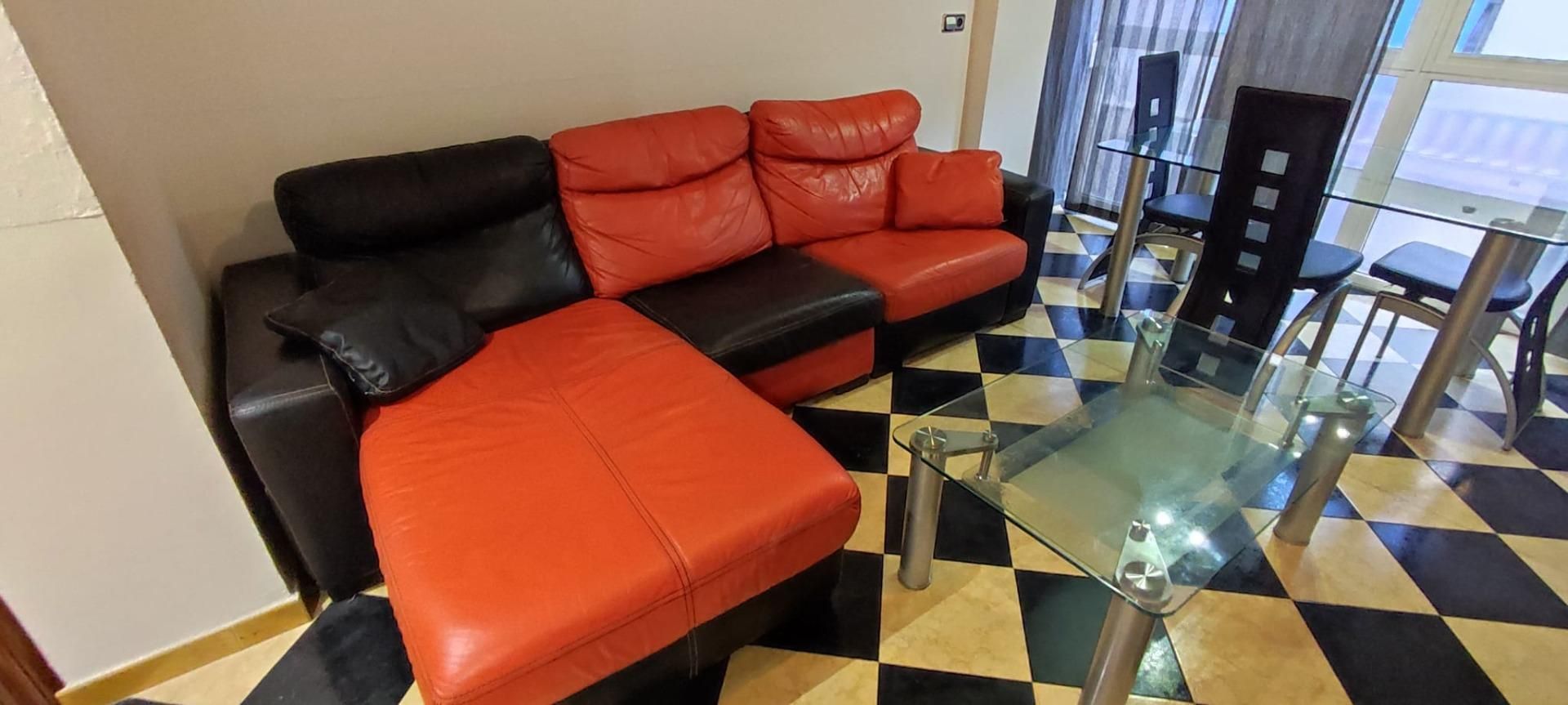 Living room of Flat to rent in Alicante / Alacant  with Air Conditioner, Heating and Balcony