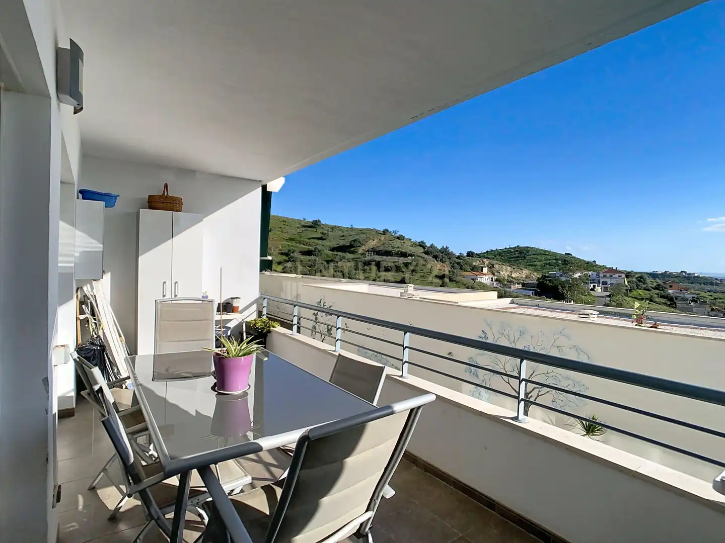 Terrasse von Wohnung zum Verkauf in Málaga mit Klimaanlage, Privatgarten und Schwimmbad
