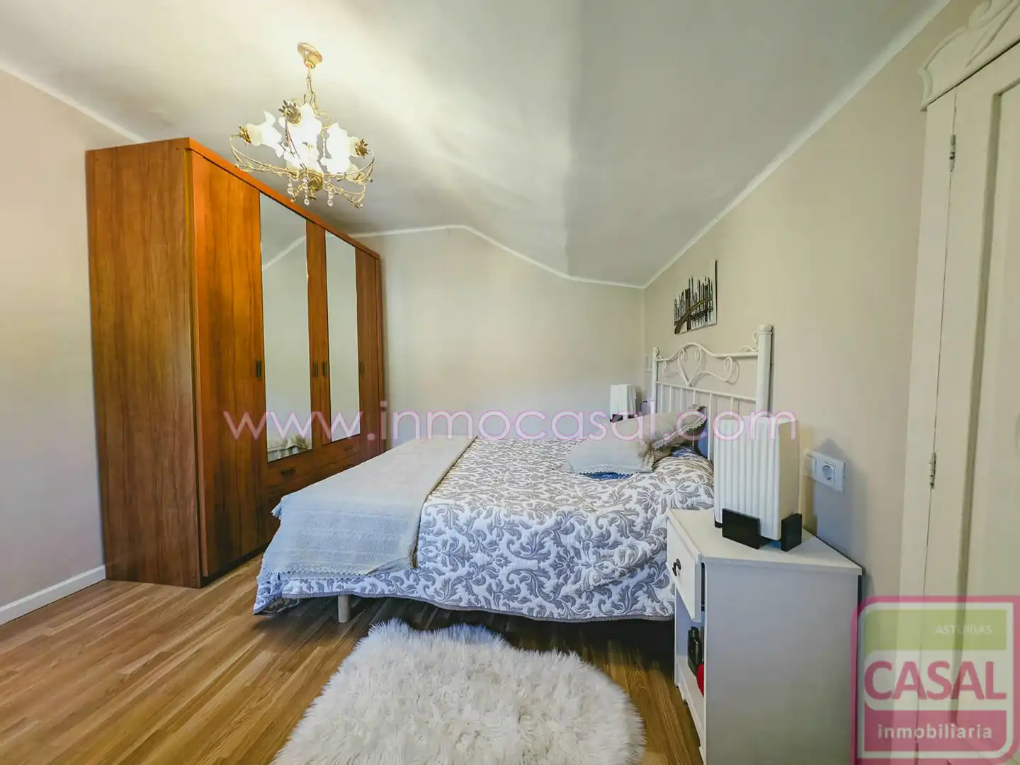 Schlafzimmer von Wohnung zum Verkauf in Mieres (Asturias) mit Heizung und Möbliert