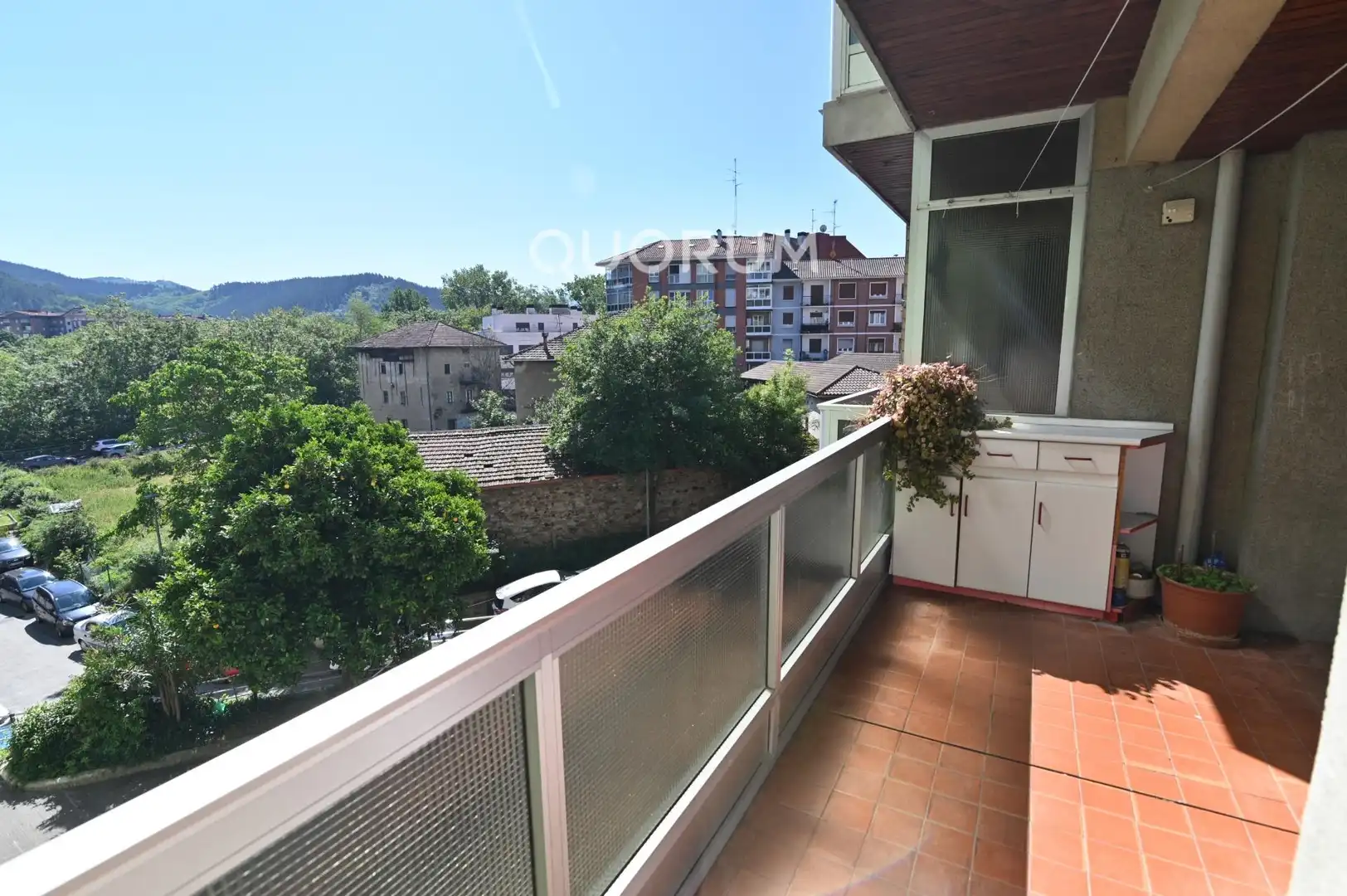 Balcony of Flat for sale in Usansolo  with Heating, Terrace and Storage room