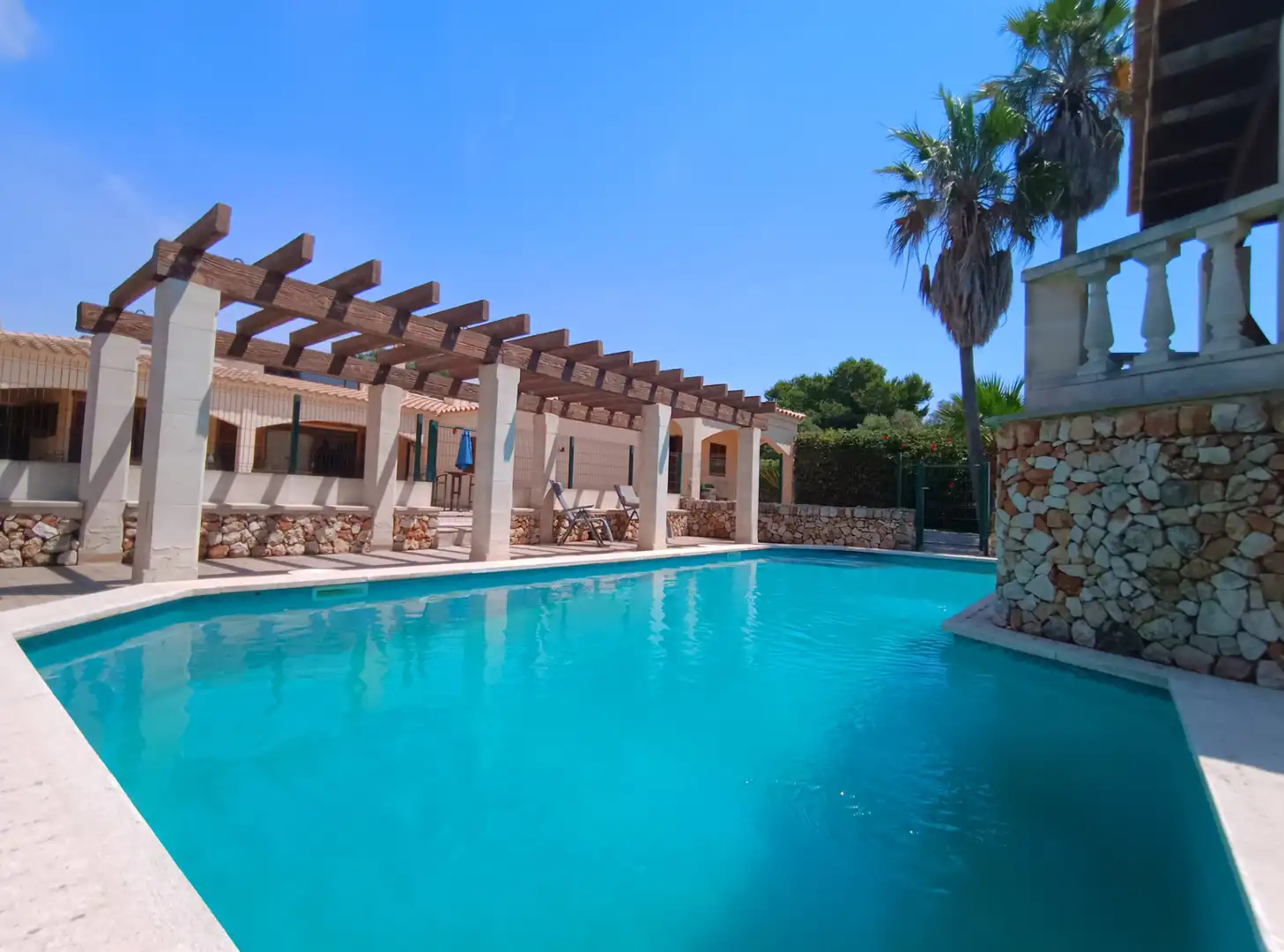 Piscina de Casa o xalet en venda en Sant Lluís amb Aire condicionat, Jardí privat i Terrassa