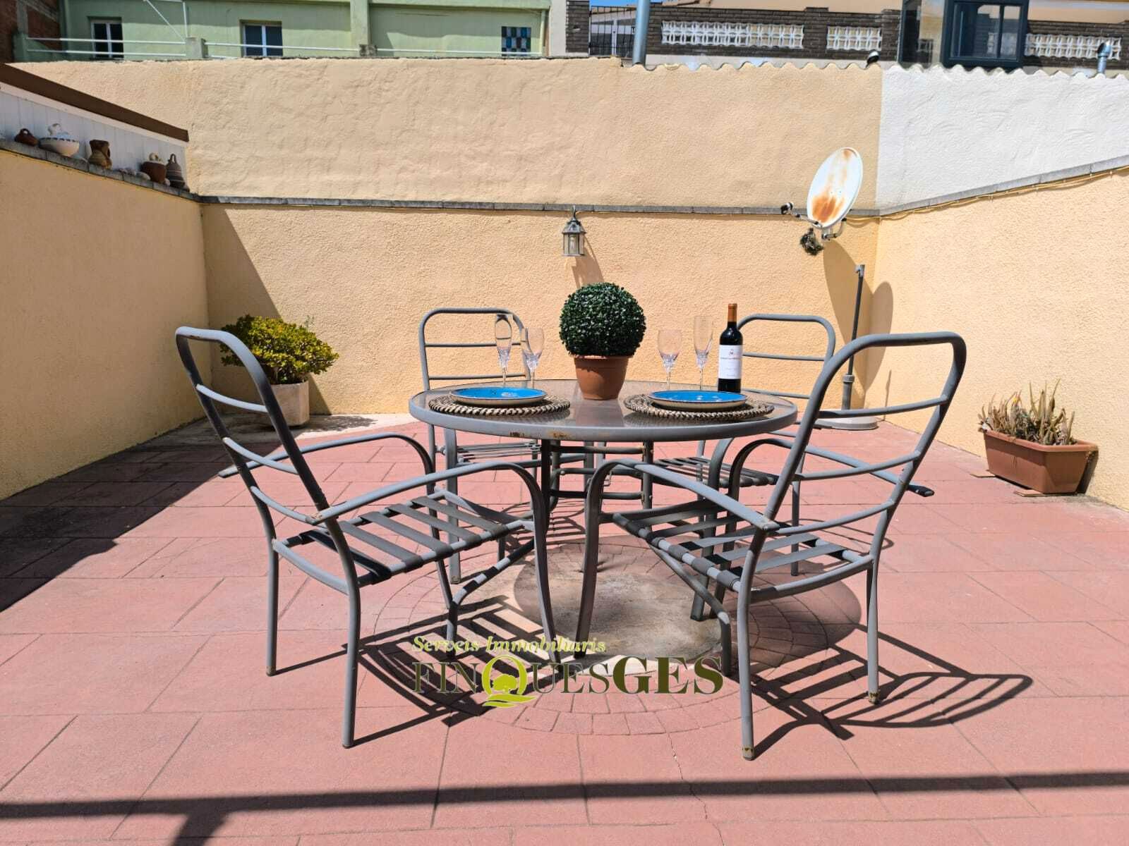 Terrace of Single-family semi-detached for sale in El Pla de Santa Maria  with Heating, Terrace and Balcony
