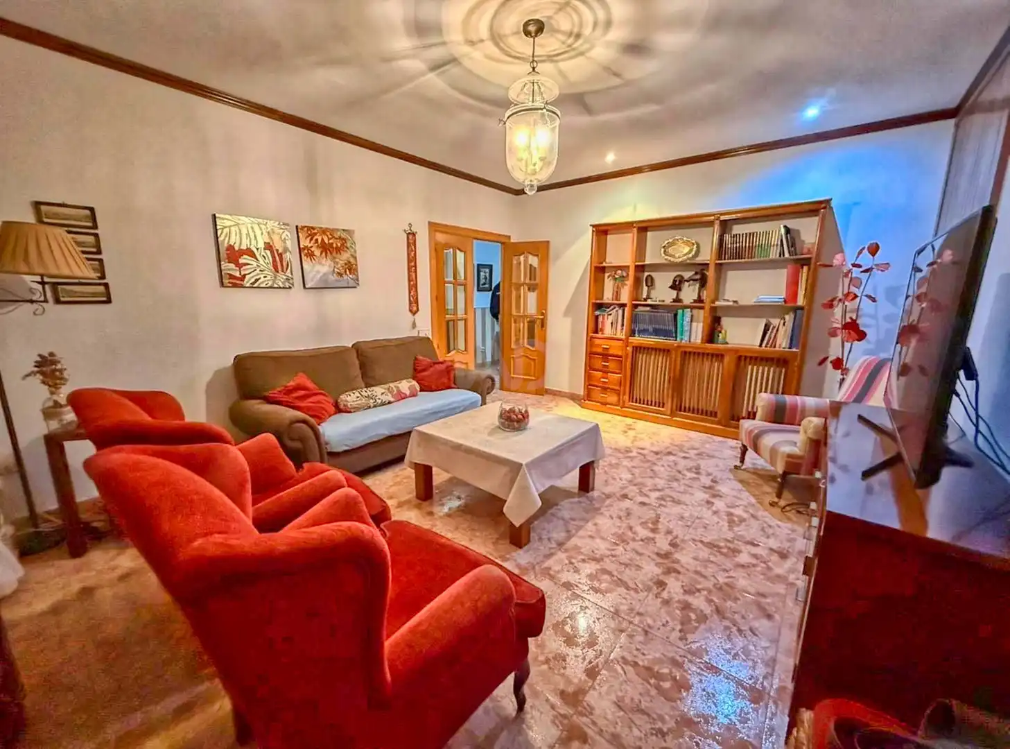 Wohnzimmer von Haus oder Chalet zum Verkauf in Almagro mit Heizung und Terrasse