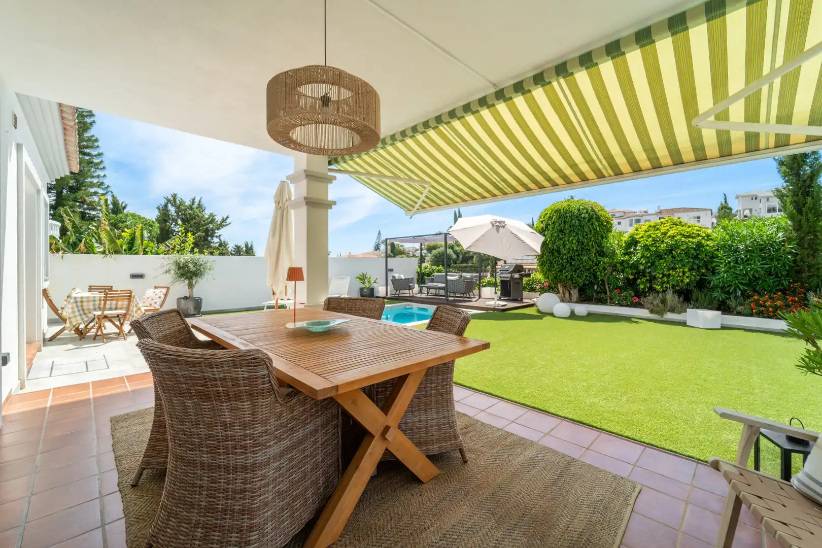 Terrassa de Casa o xalet en venda en Mijas amb Aire condicionat, Jardí privat i Terrassa