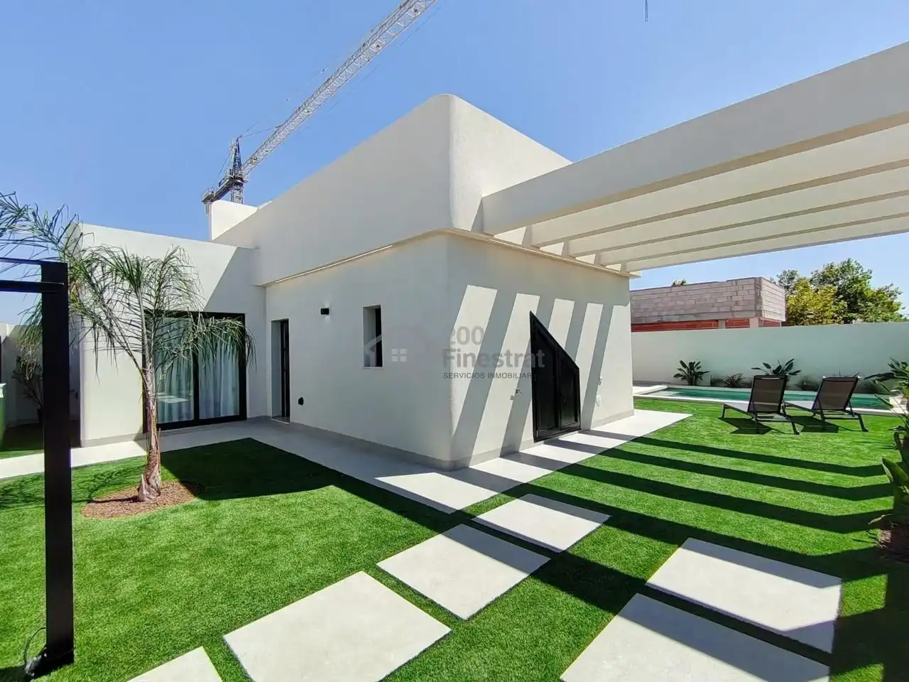 Vista exterior de Casa o chalet en venta en Torre-Pacheco con Aire acondicionado, Jardín privado y Terraza