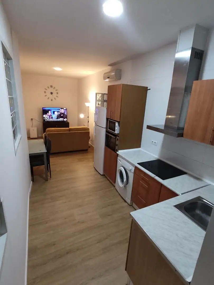 Cocina de Apartamento de alquiler en Valencia con Terraza y Amueblado