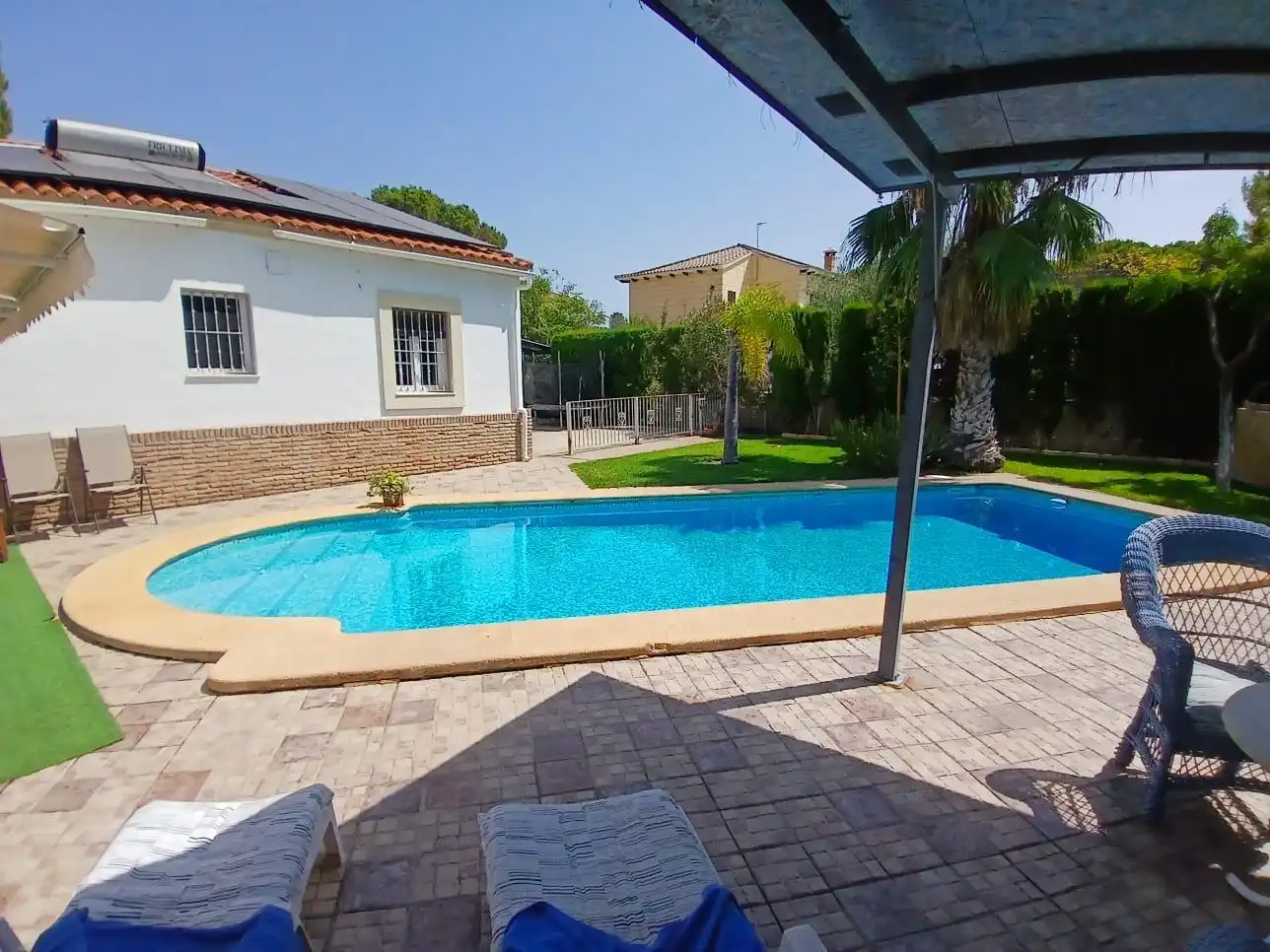 Schwimmbecken von Haus oder Chalet zum Verkauf in Aljaraque mit Heizung, Privatgarten und Schwimmbad