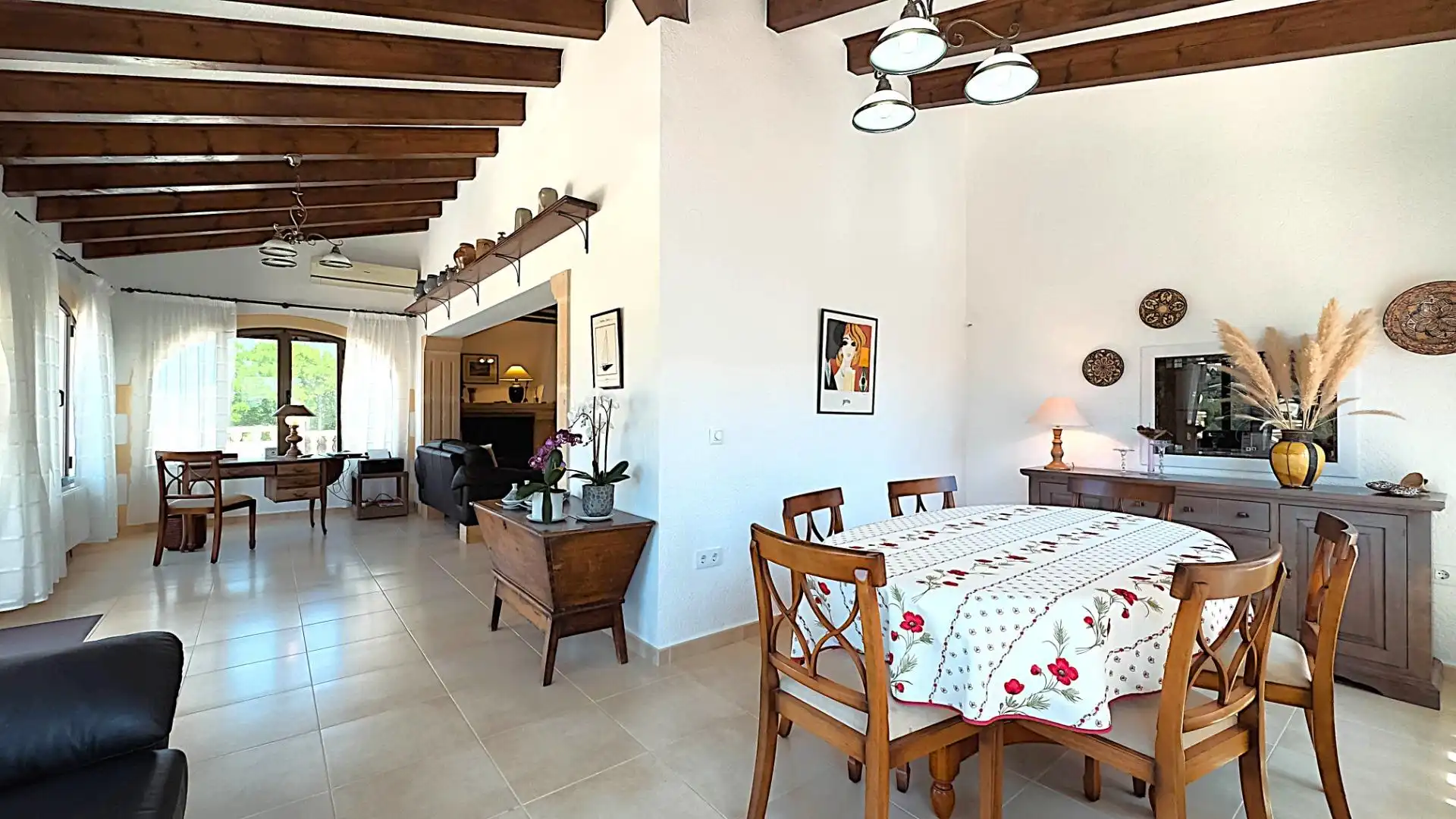 Dining room of Houses for sale in Jávea / Xàbia  with Air Conditioner, Heating and Private garden