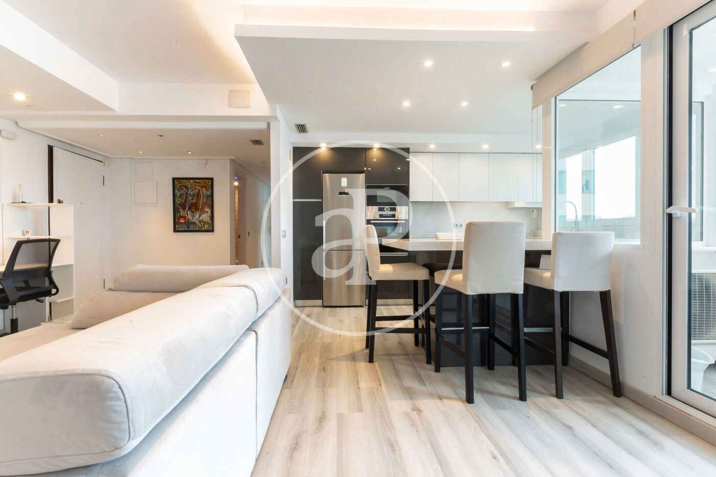 Sala de estar de Piso en venta en  Valencia Capital con Aire acondicionado, Calefacción y Jardín privado