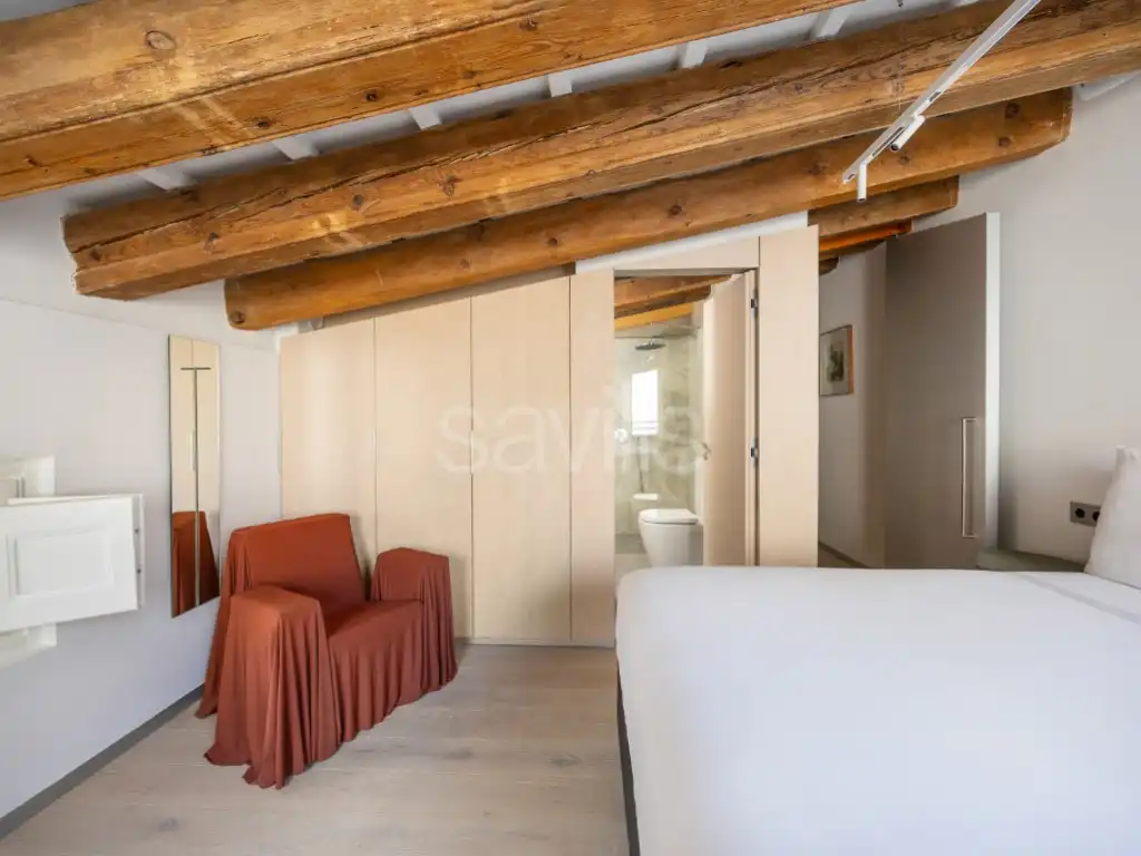 Dormitori de Apartament de lloguer en Barcelona amb Piscina i Moblat