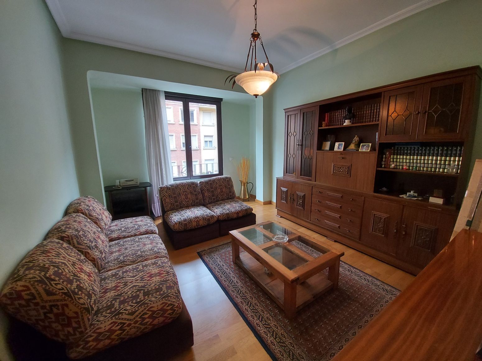 Living room of Flat for sale in  Logroño  with Heating, Parquet flooring and Balcony