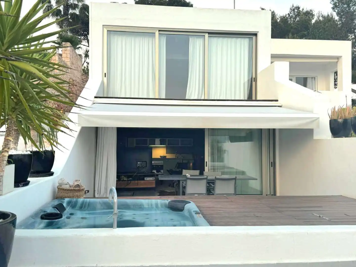 Terrace of Duplexes for rent in Santa Eulària des Riu  with Air Conditioner, Heating and Terrace