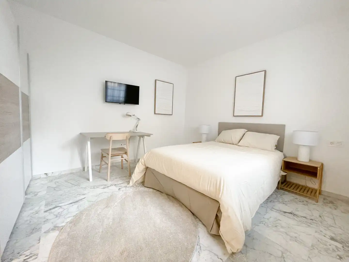 Bedroom of Houses for share in Málaga Capital  with Air Conditioner, Heating and Private garden