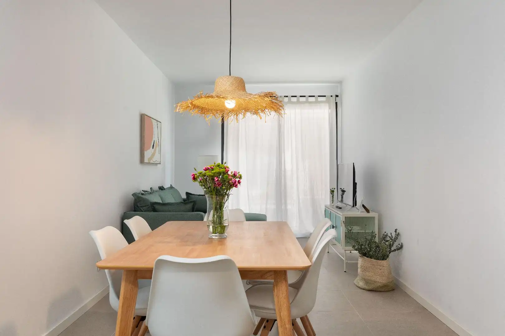 Esszimmer von Dachboden zur Miete in Calonge i Sant Antoni mit Klimaanlage, Heizung und Terrasse