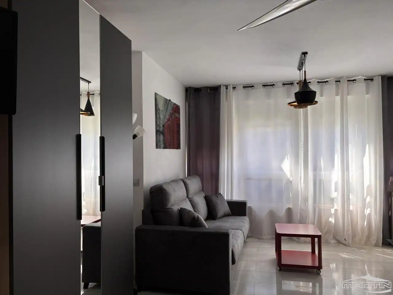 Sala d'estar de Estudi de lloguer en Torrox amb Aire condicionat, Traster i Piscina