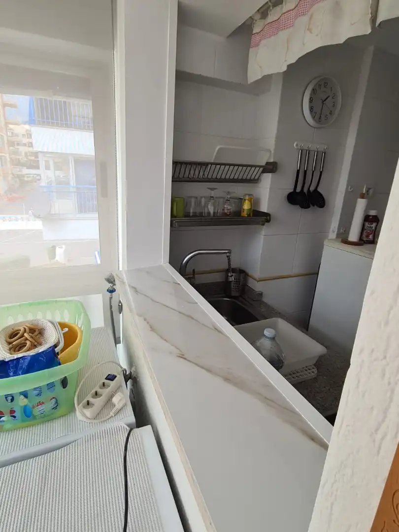 Cuina de Apartament de lloguer en Benicasim / Benicàssim amb Terrassa, Moblat i Es permeten mascotes
