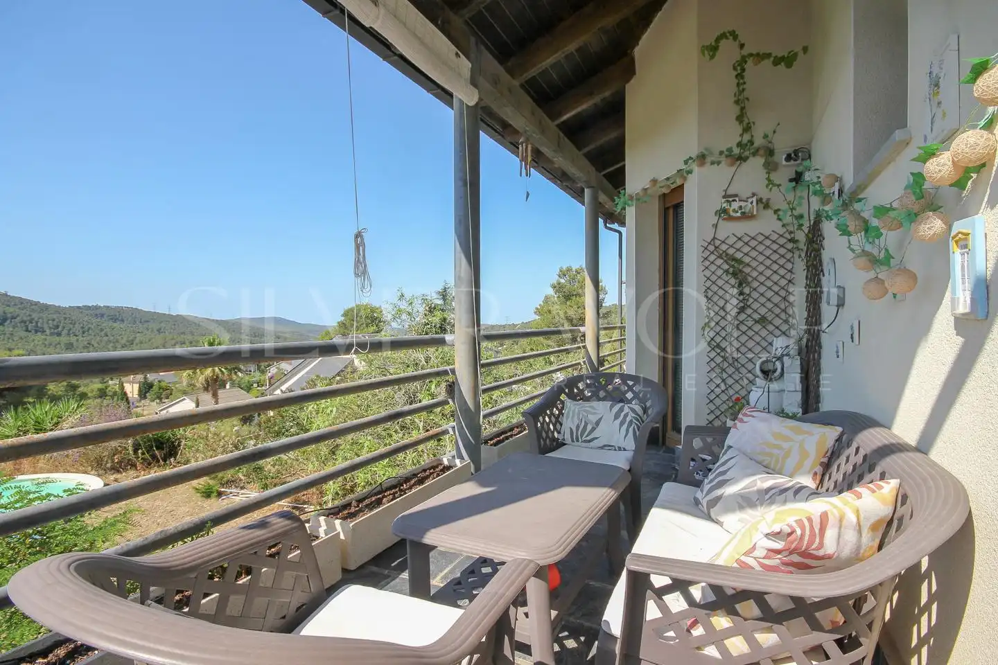 Terraza de Casa o chalet en venta en Vallirana con Calefacción, Jardín privado y Parquet