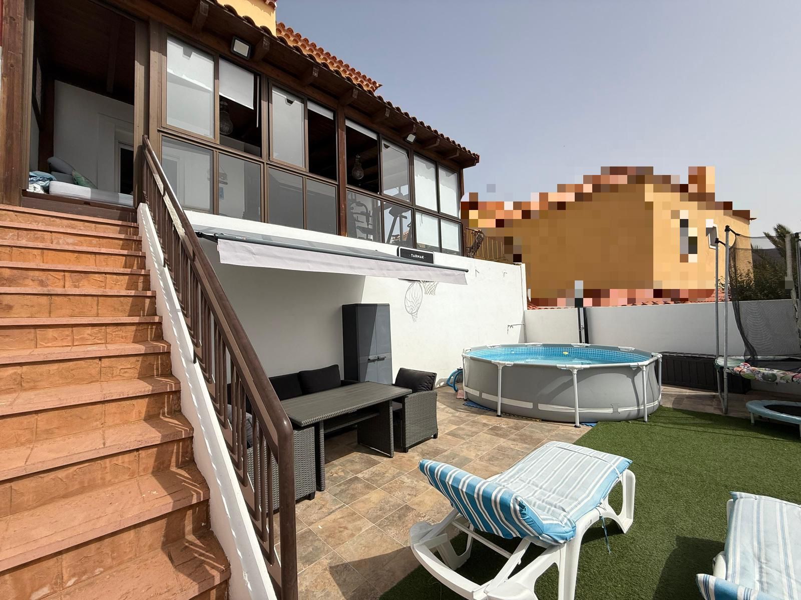 Terrassa de Casa adosada en venda en Candelaria amb Aire condicionat, Jardí privat i Piscina