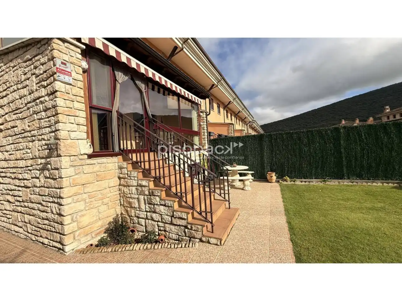 Jardín de Casa adosada en venta en Berrioplano / Berriobeiti con Calefacción, Jardín privado y Parquet