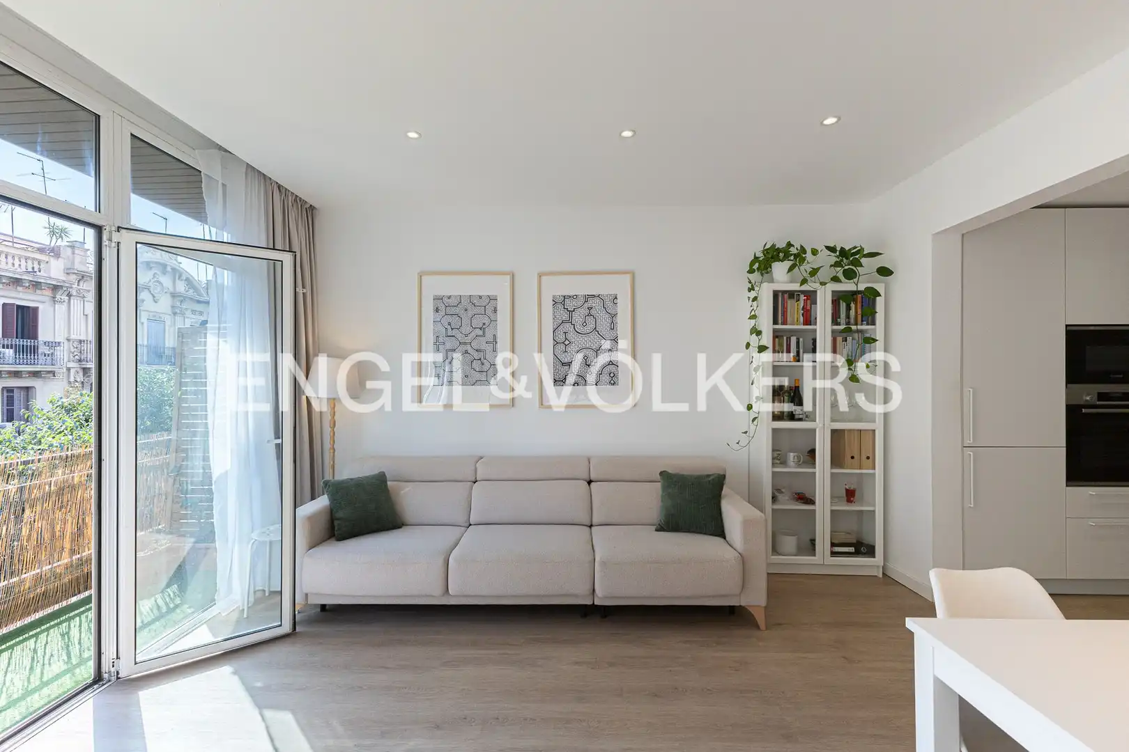 Sala de estar de Piso en venta en Barcelona con Aire acondicionado, Calefacción y Parquet