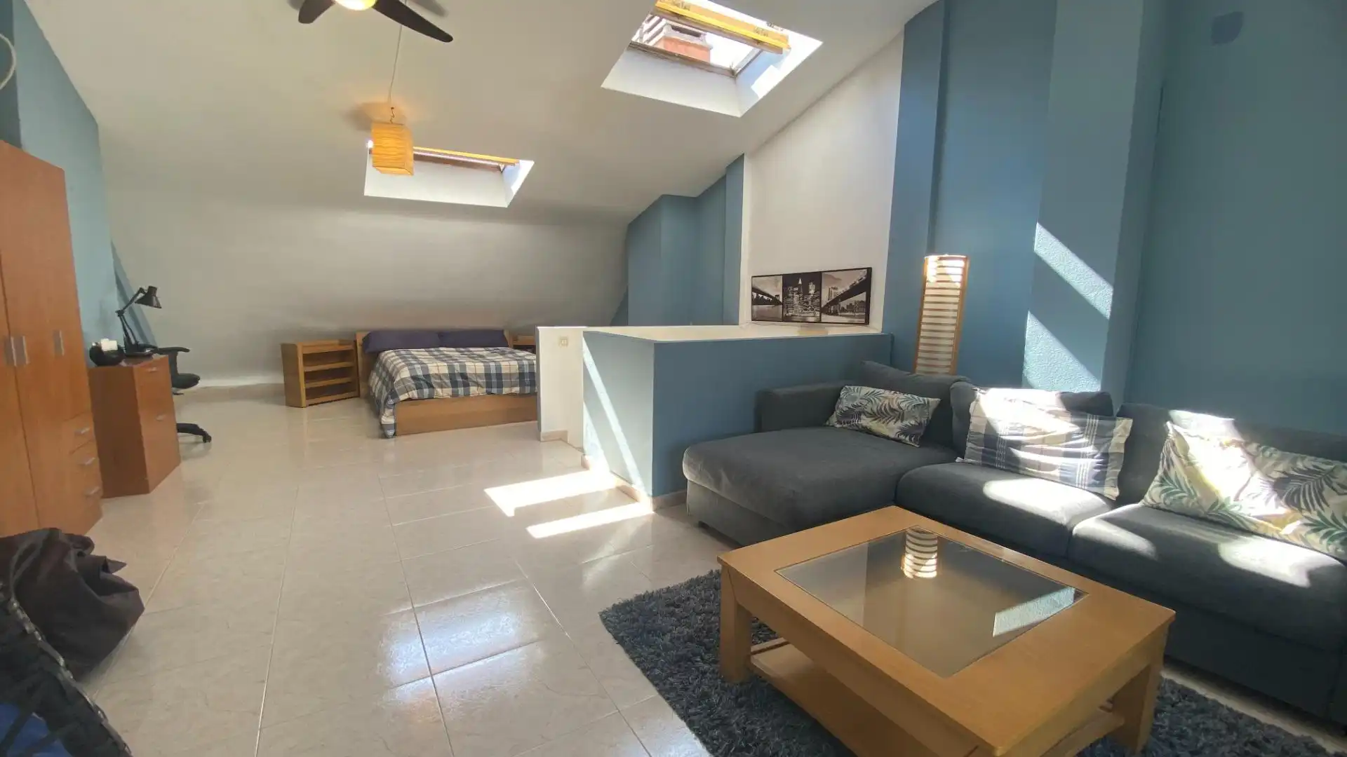 Sala de estar de Casa adosada en venta en San Blas
