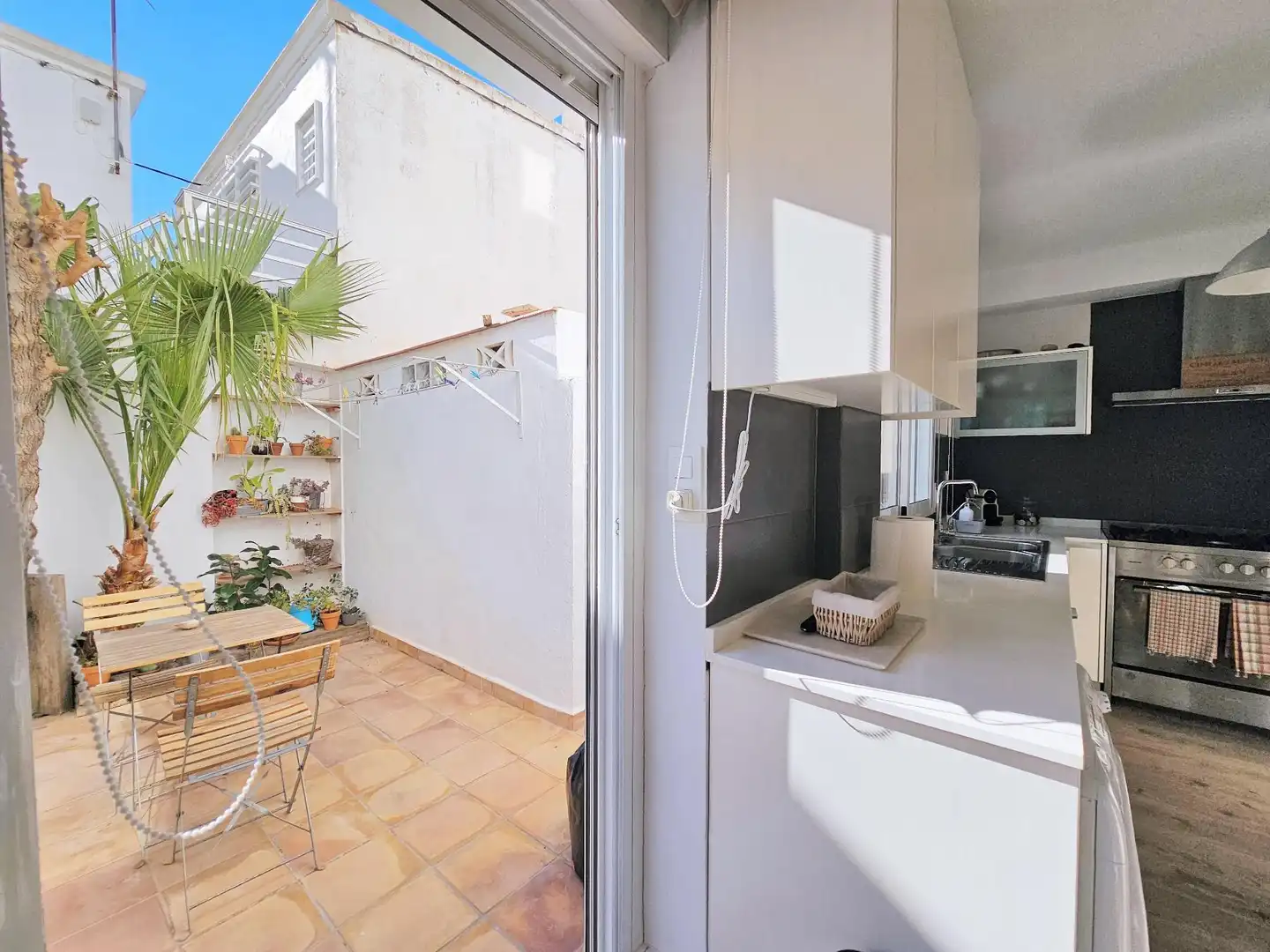 Kitchen of Duplexes for rent in Cartagena  with Air Conditioner, Heating and Terrace