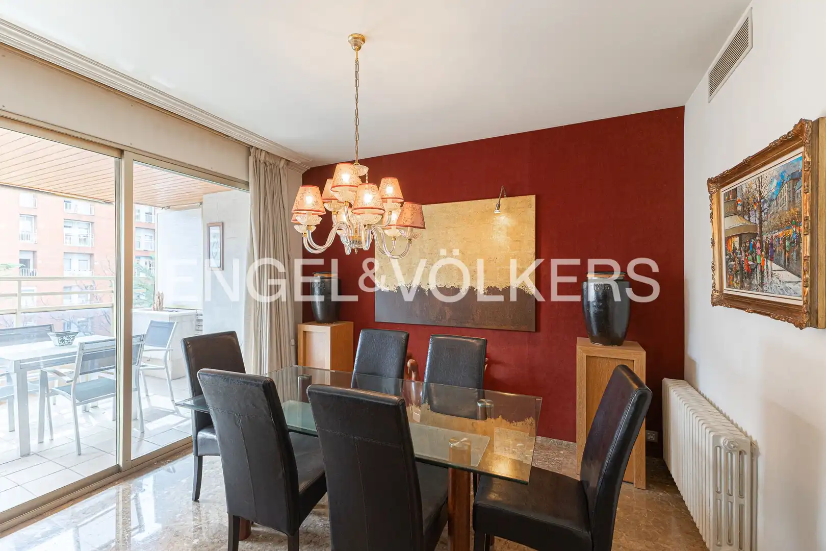 Dining room of Flat for sale in Barcelona  with Air Conditioner, Heating and Private garden