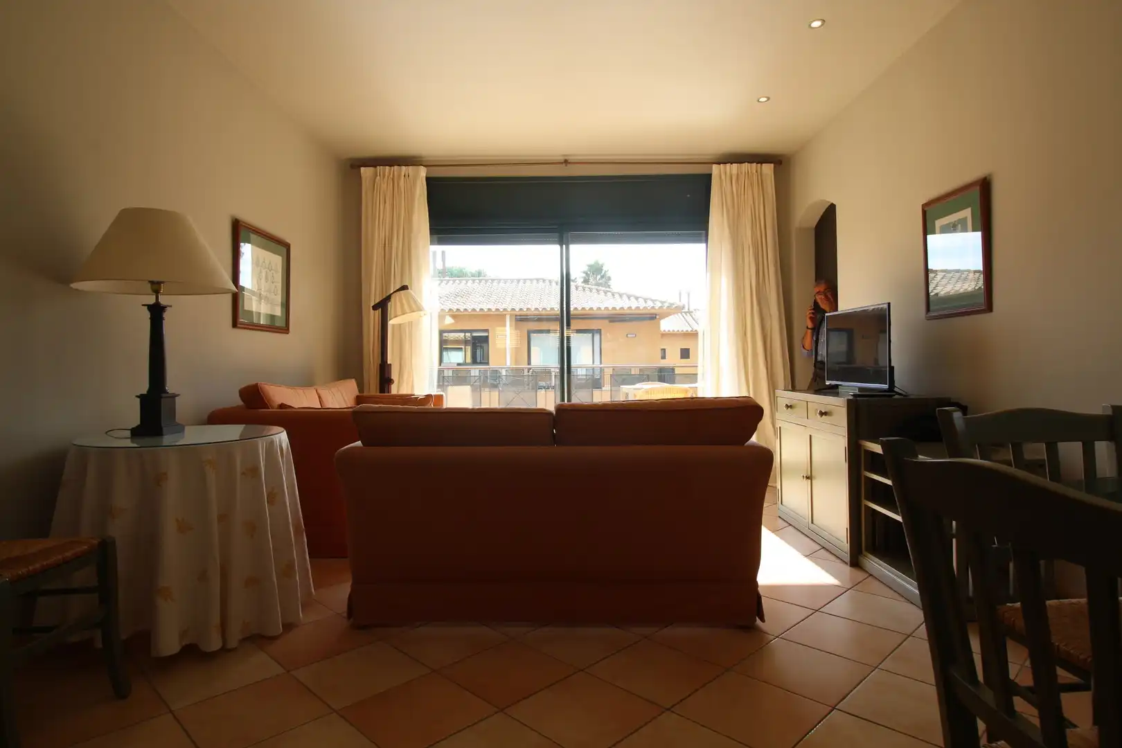 Living room of Flat for rent in Navata  with Heating, Terrace and Swimming Pool