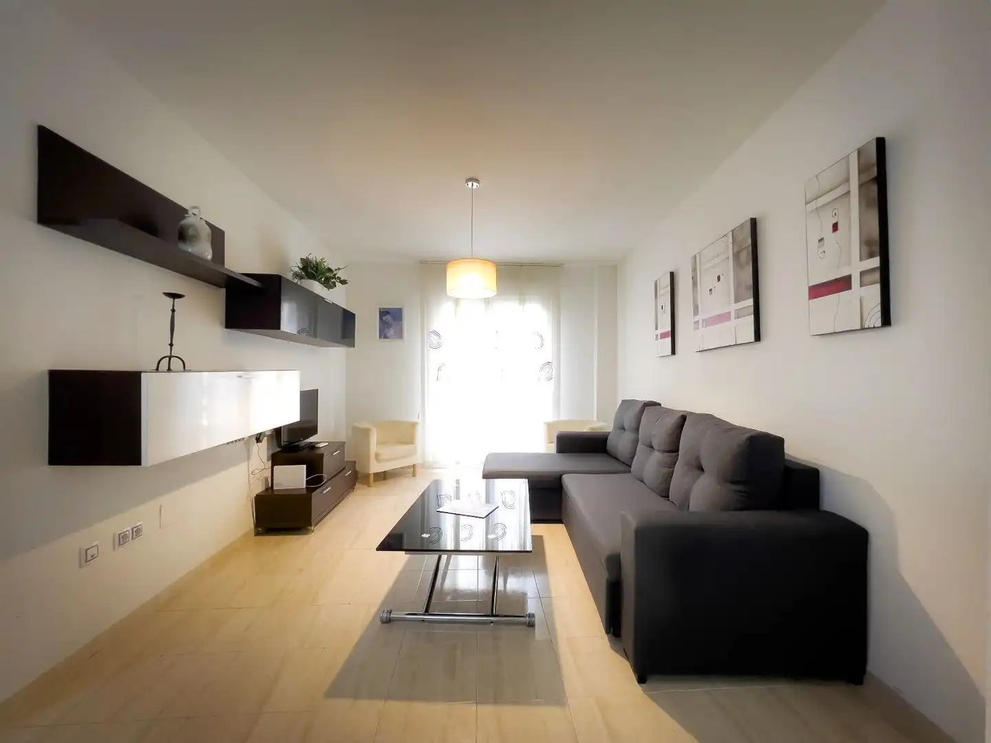 Sala de estar de Piso de alquiler en Málaga con Aire acondicionado y Amueblado