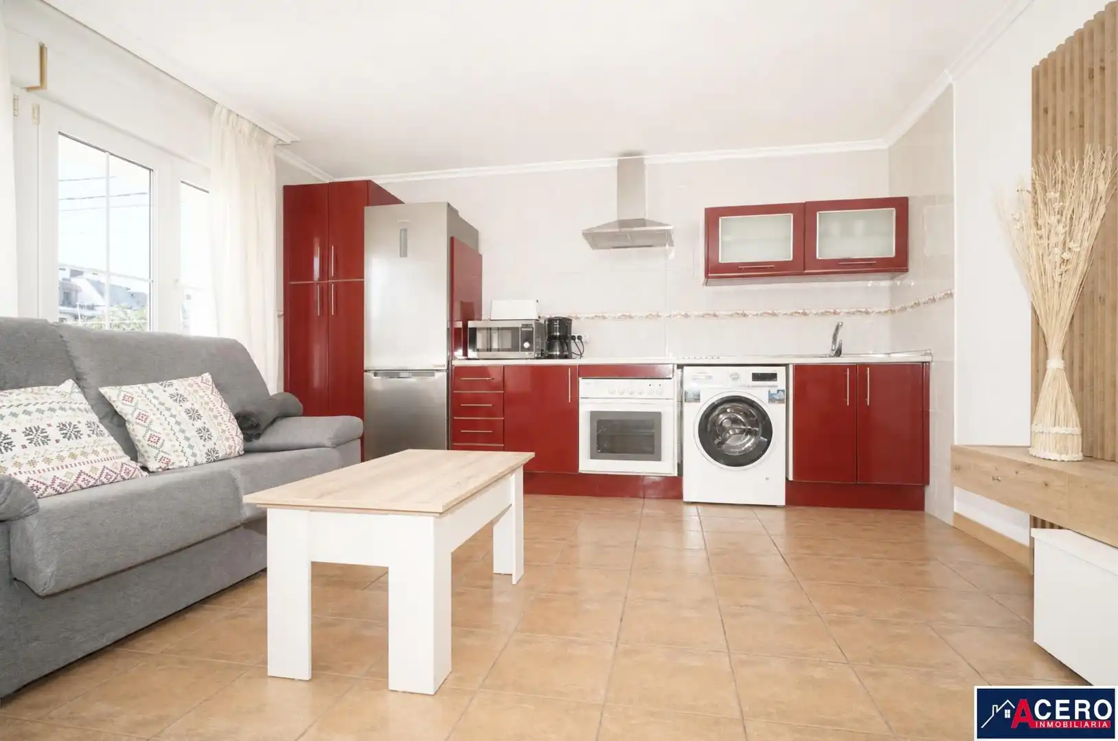 Kitchen of Flat for rent in Piélagos  with Heating, Private garden and Furnished