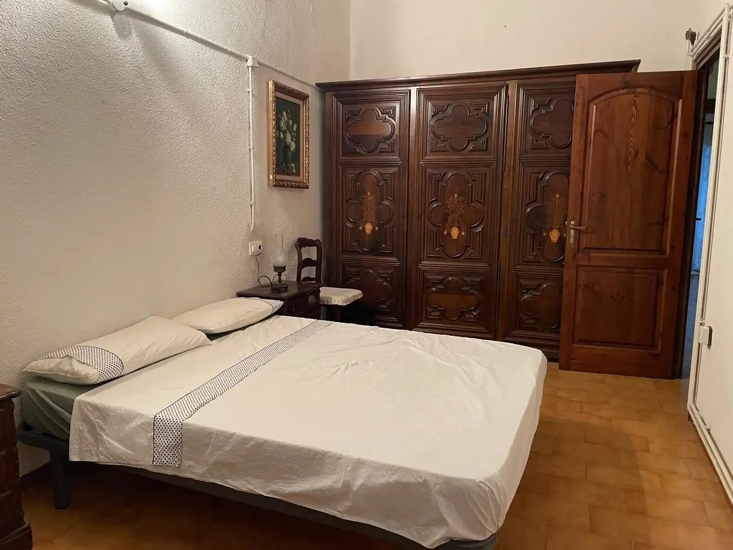 Bedroom of Houses for rent in Roses  with Heating, Storage room and Furnished