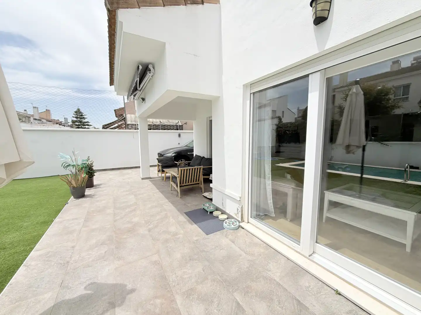 Terraza de Casa adosada en venta en Espartinas con Aire acondicionado, Jardín privado y Parquet