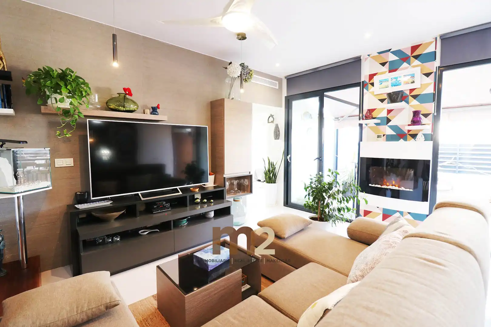 Sala d'estar de Casa o xalet en venda en Rojales amb Aire condicionat, Jardí privat i Terrassa
