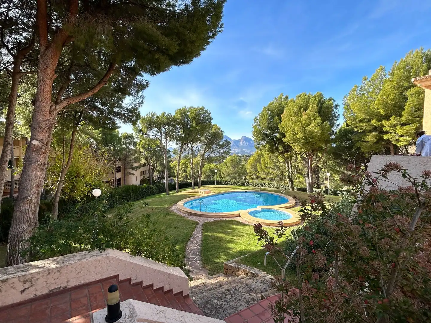 Garten von Wohnung zur Miete in Altea mit Klimaanlage, Terrasse und Möbliert