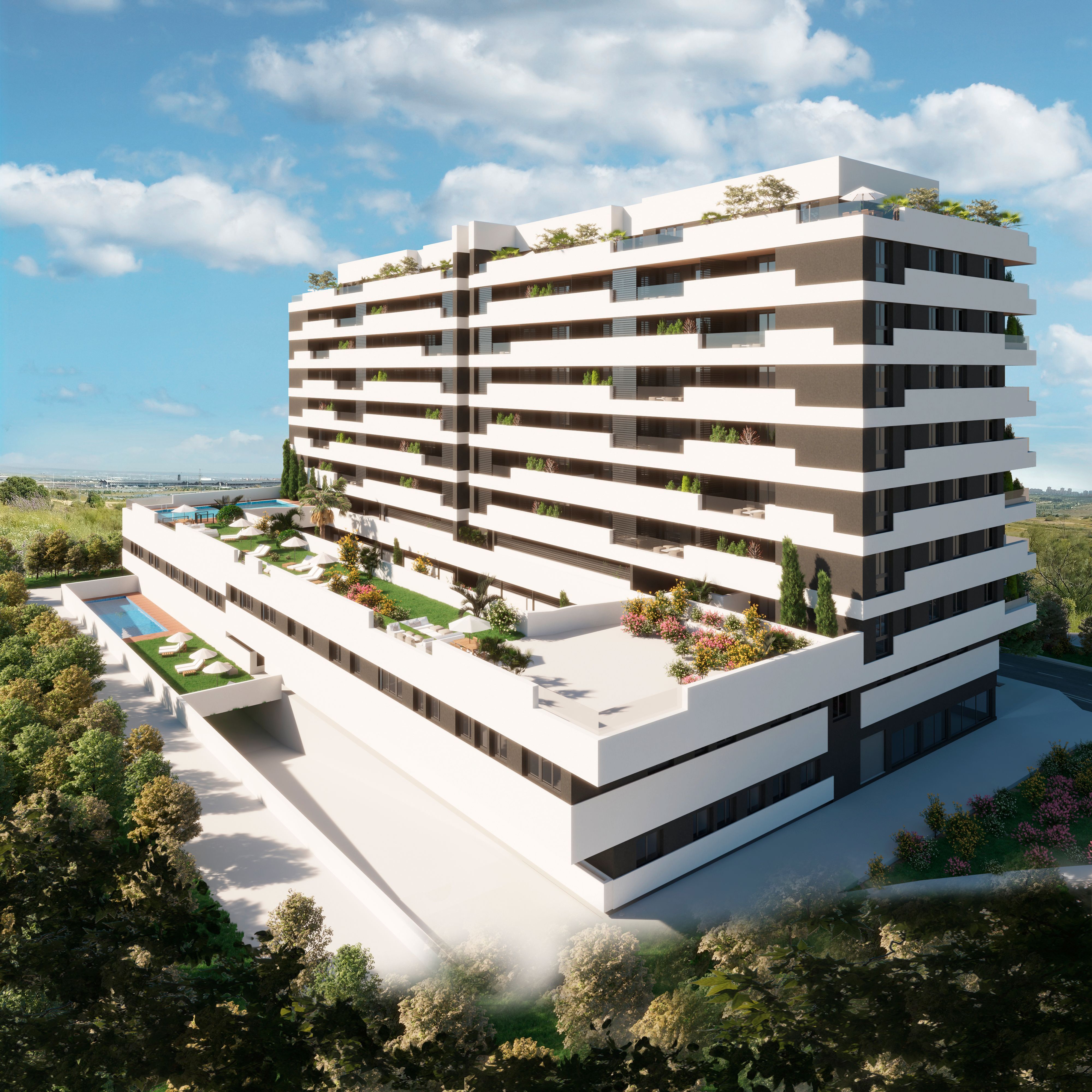 Vista exterior de Apartament de lloguer en Tres Cantos amb Aire condicionat, Calefacció i Terrassa