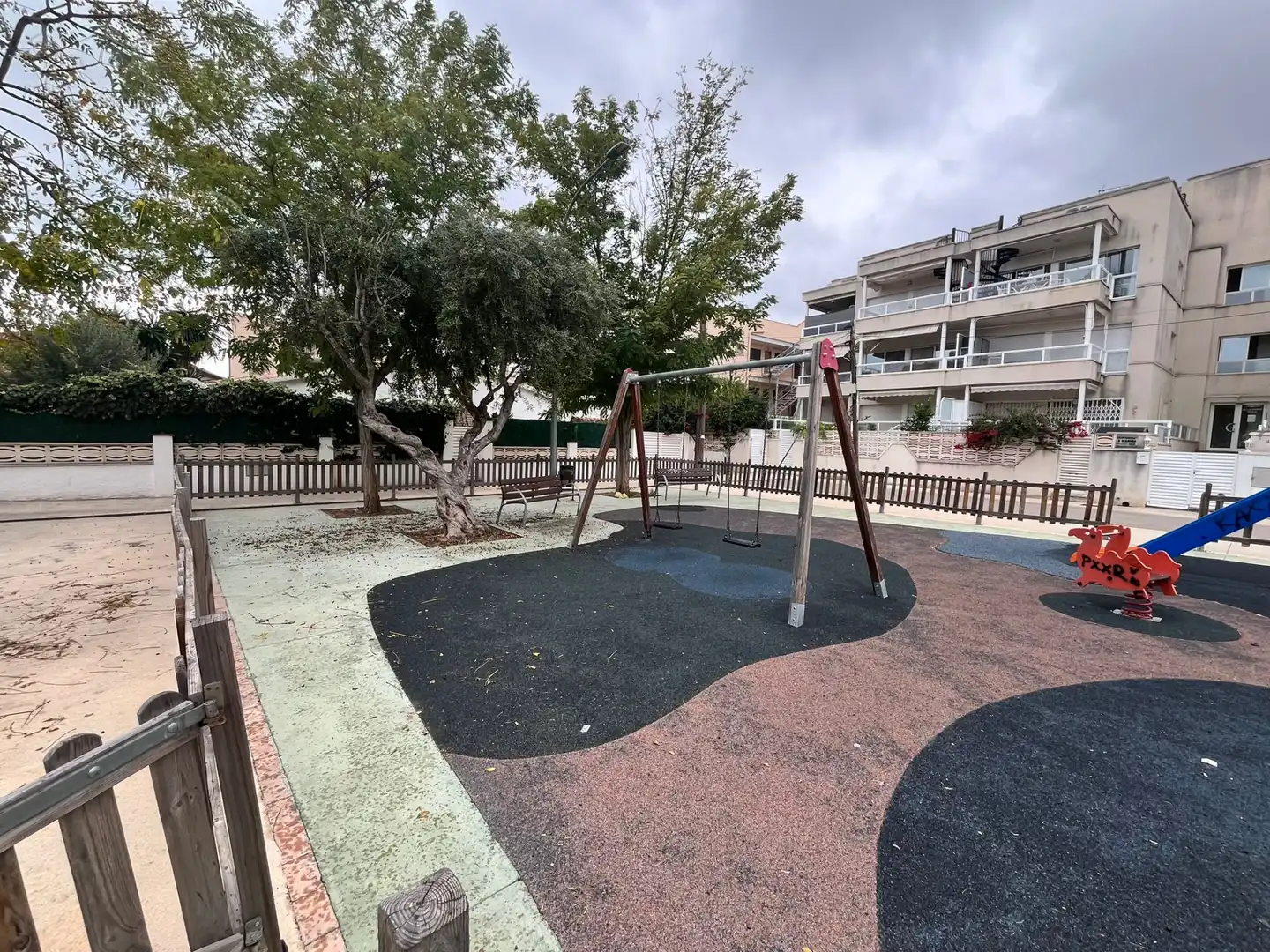 Parking of Flat for sale in Cubelles  with Air Conditioner, Parquet flooring and Terrace