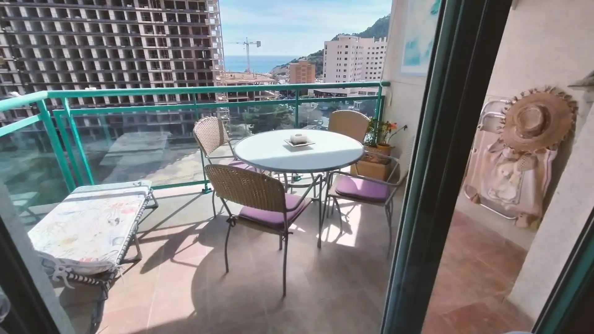 Terrace of Flat for sale in Villajoyosa / La Vila Joiosa  with Air Conditioner and Community pool