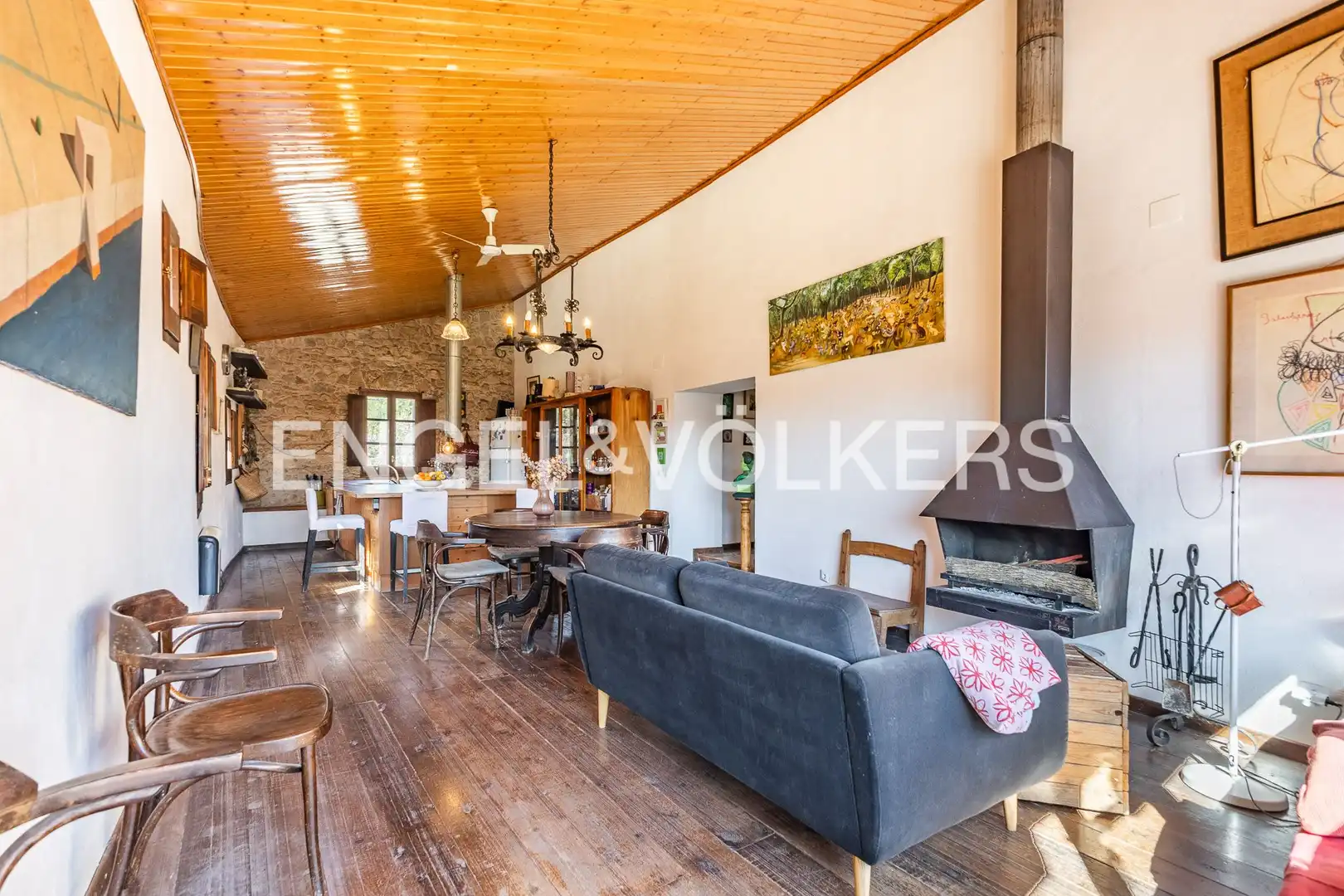Sala de estar de Casa o chalet en venta en Bellprat con Aire acondicionado, Calefacción y Jardín privado