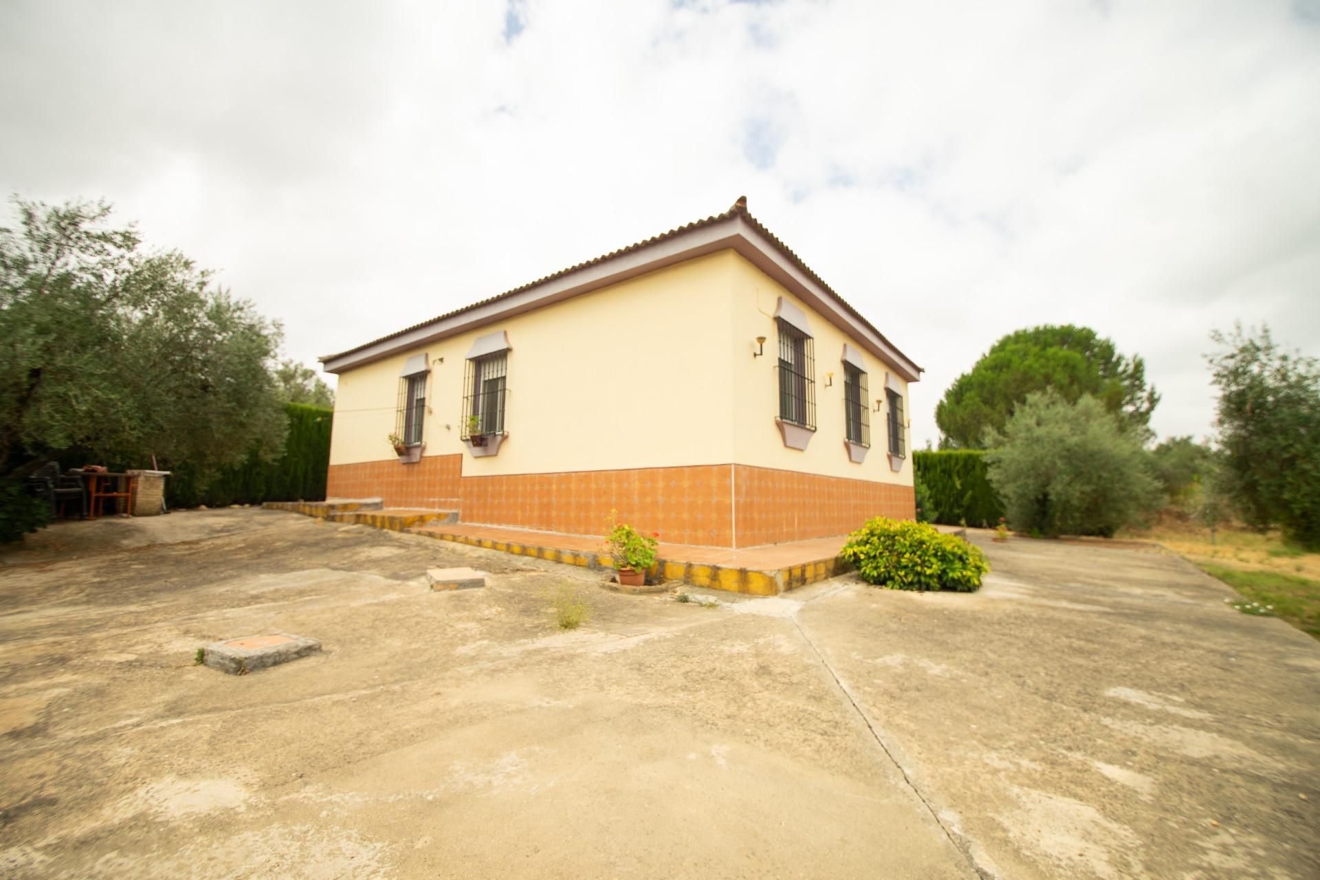 Exterior view of House or chalet for sale in Hinojos  with Private garden and Storage room