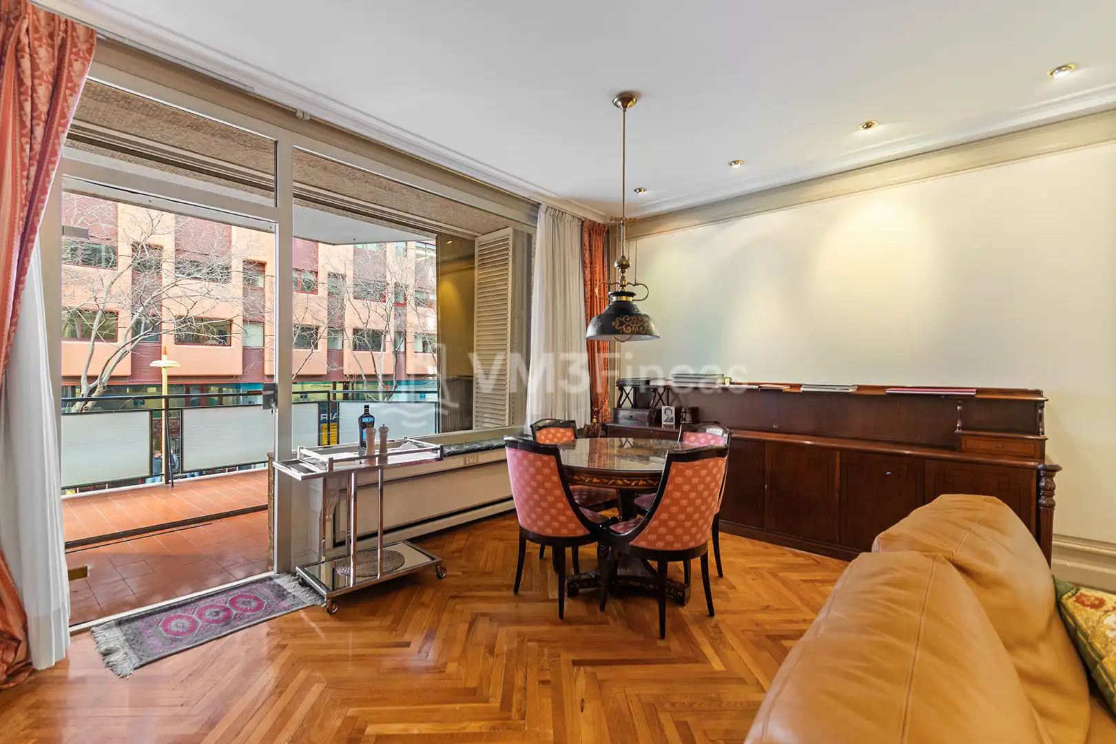 Wohnzimmer von Wohnung zur Miete in Barcelona mit Klimaanlage, Heizung und Parkett