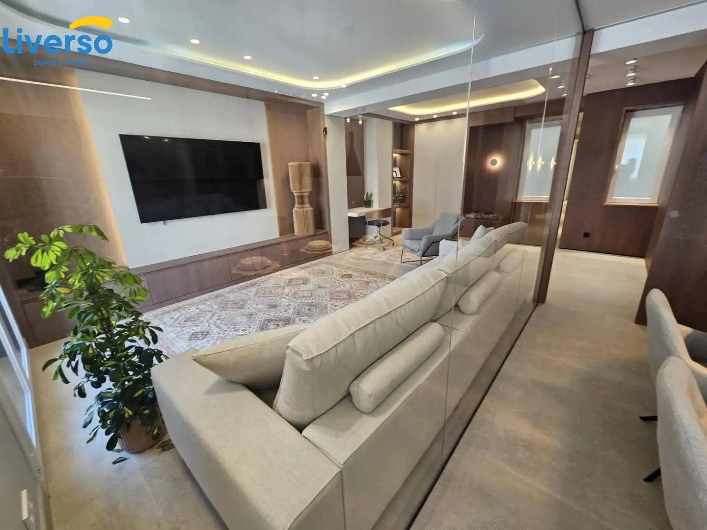 Living room of Flat for rent in Burgos  with Heating, Storage room and Furnished