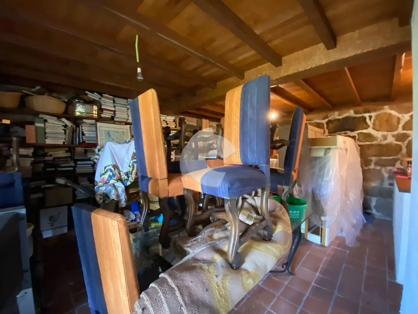 Menjador de Casa o xalet en venda en San Cibrao das Viñas amb Calefacció, Jardí privat i Parquet