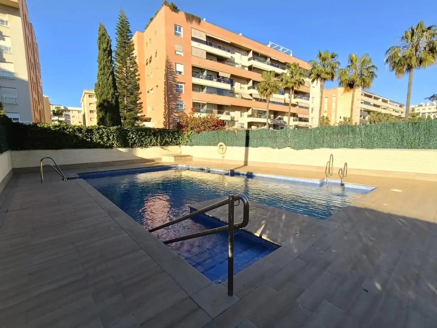 Swimming pool of Flat for sale in Málaga  with Air Conditioner, Private garden and Terrace