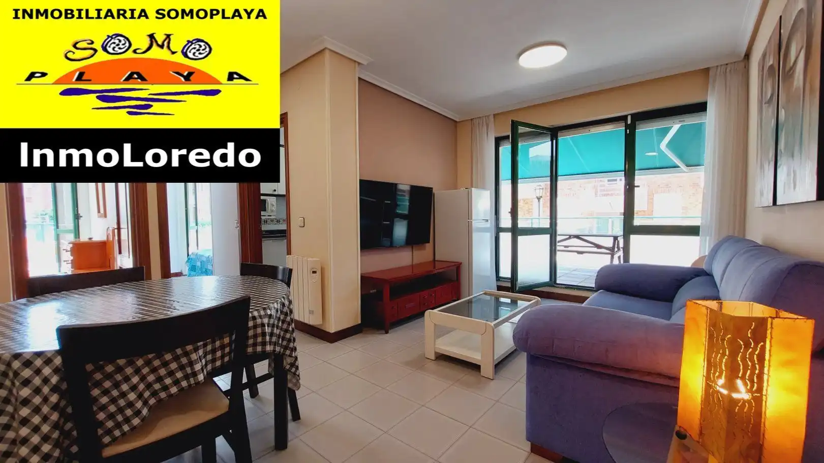 Wohnzimmer von Wohnung zur Miete in Ribamontán al Mar mit Terrasse, Möbliert und Gemeinschaftspool