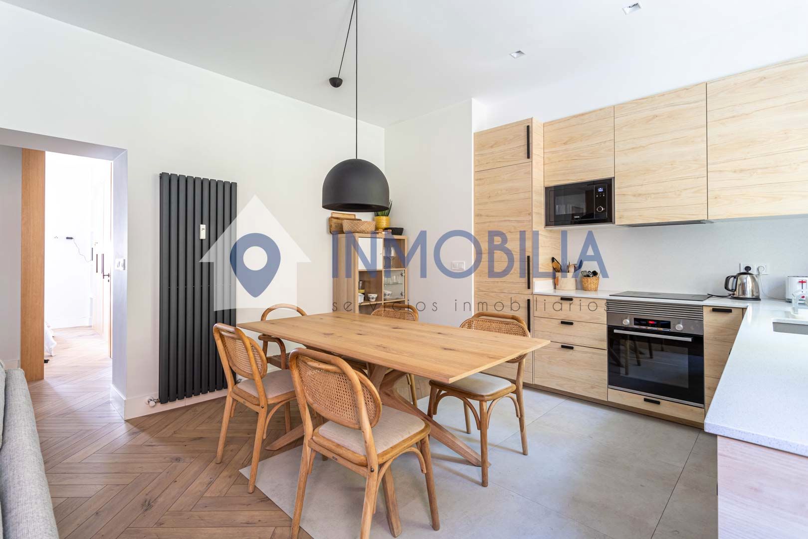 Kitchen of Flat for sale in  Madrid Capital  with Air Conditioner and Heating